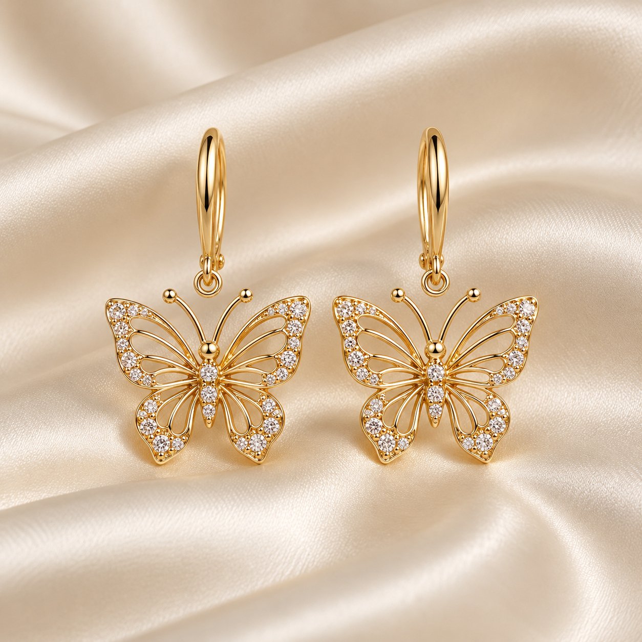 Crystal Hoop Earrings