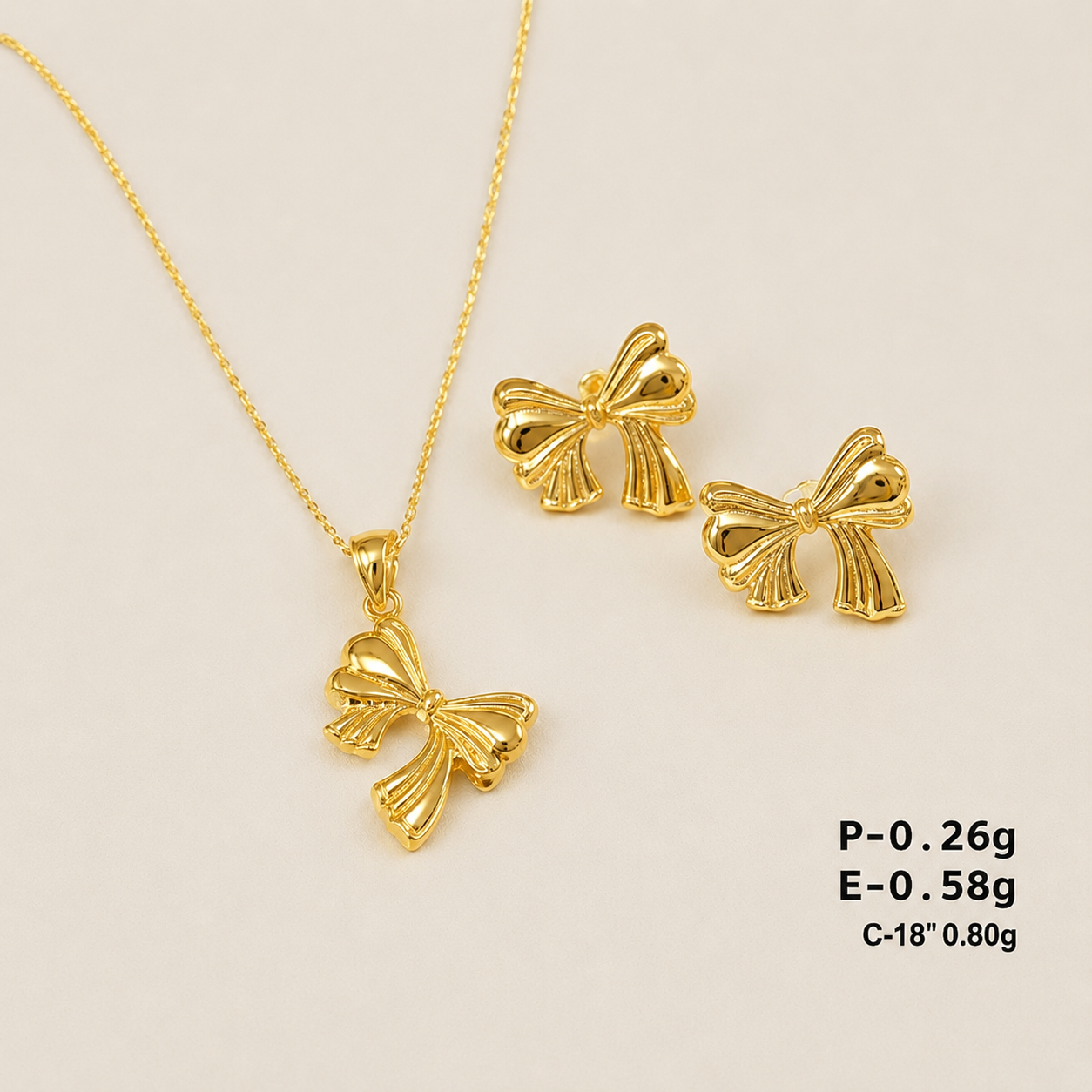 Gold jewelry sets
